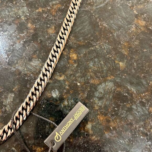 Unisex Anthony Jacobs stainless steel necklace - Picture 5 of 7